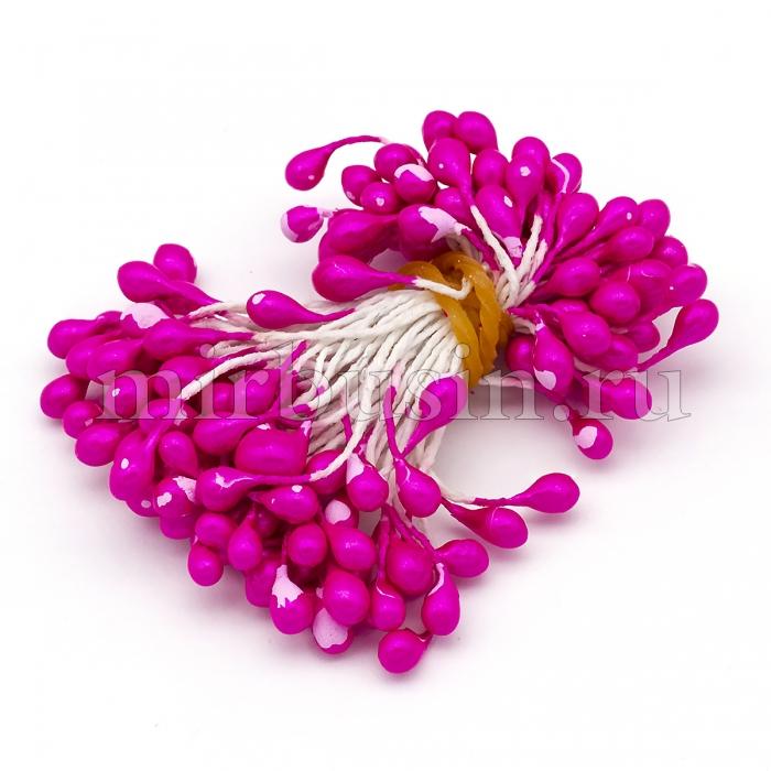 Тычинки для Цветов Декоративные, Розовый, Размер: 55мм, 80шт/связка, (УТ100025182)