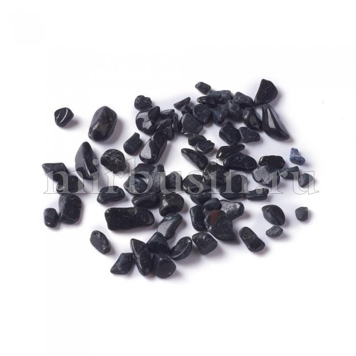 Натуральный Черный Турмалин, Крошка, Размер: 2-12х2-8х1-3мм, Без Отверстия, около 1100шт/100г, (УТ100028491)