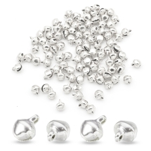 Кулоны Подвески Колокольчики Железные, Серебро, 8х6мм, Отверстие 1мм, (УТ000005788)