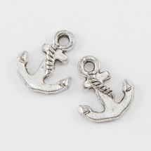 Кулон Якорь, Металл, Цвет: Античное Серебро, Размер: 17х14х2мм, Отверстие 3мм, (УТ0002314)