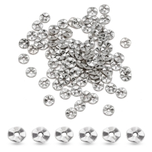 Бусины-Разделители Бижутерный Сплав Тибетский Стиль Твист Круглые Плоские, Античное Серебро, 7х1мм, Отверстие 1мм, (УТ0003272)