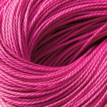 Шнур Вощеный Полиэстер, подходит для плетения браслетов, Цвет: Фуксия, Размер: Диаметр 1мм, около 80м/связка, (УТ0003387)