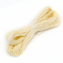 Шнур Вощеный Полиэстер, подходит для плетения браслетов, Цвет: Бежевый, Размер: Диаметр 1мм, около 80м/связка, (УТ0003429)