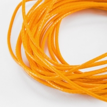 Шнур Корейский Вощеный Полиэстер, подходит для плетения браслетов, Цвет: Оранжевый, Толщина 1.5мм, (УТ0011723)