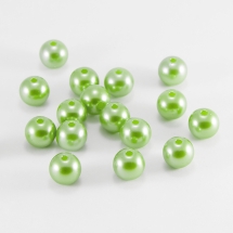 Жемчуг Бусины Акриловые, Глянцевые, Глянцевые, Цвет: Салатовый, Круглые, Диаметр 10мм, Отв-тие: 2мм, около 90шт/50г, (УТ0018879)