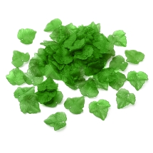 Подвески Кулоны Акриловые Лист Прозрачные Матовые, Зеленый, 24х22.5х3мм, Отверстие 1мм, около 48шт/25г, (УТ0030484)