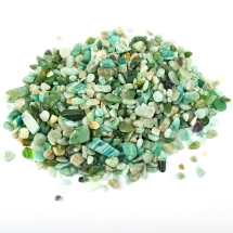 Бусины Натуральный Амазонит, Крошка, Цвет: Зеленый, Размер: 2~8x2~4мм, Без Отверстия, (УТ100008164)