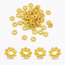 Бусины-Разделители Сплав Цветок, Золото, 5х1.5мм, Отверстие 1мм, (УТ100007499)