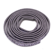 Шнур Искусственная Кожа с блестками, Темно-Серый, 5х2мм, около 1.2м/шт, (УТ100009096)