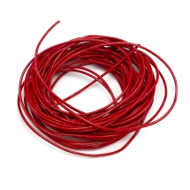 Шнур Натуральная Кожа, Красный, 1мм, (УТ100009087)