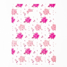 Полиэтиленовый Пакет с Рисунком Розы, Цвет: Розовый, Размер: 34х25см, (УТ100011944)