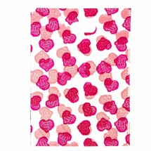 Полиэтиленовый Пакет с Рисунком Сердце, Цвет: Розовый, Размер: 34х25см, (УТ100011945)