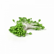 Тычинки для Цветов Декоративные, Зеленый, Размер: 5.5см, 80шт в упаковке, (УТ100013166)