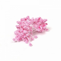 Тычинки для Цветов Декоративные, Розовый, Размер: 6см, 80шт в упаковке, (УТ100013189)