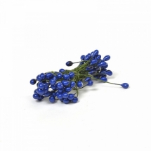Тычинки для Цветов Декоративные, на проволоке, Синий, Размер: 5.5см, 45шт в упаковке, (УТ100013260)
