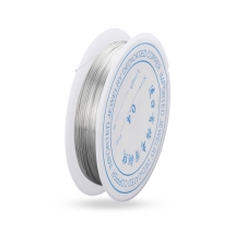 Медная Проволока для Рукоделия, Платина, 0.4мм, около 12м/катушка, (УТ100013732)