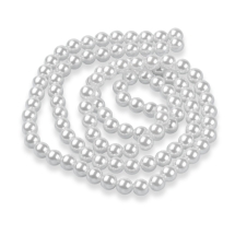 Жемчуг Бусины Пластиковые ABS Глянцевые Круглые, Белый, 8мм, Отверстие 1мм, около 95шт/25г, (УТ100014384)