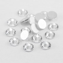 Стеклянные Стразы - Кабошоны, Граненые, Класс А, Плоские Круглые, Цвет: Бесцветный, Размер: 2.7~2.8мм, (УТ100014446)