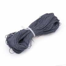 Шнур Вощеный Полиэстер, подходит для плетения браслетов, Цвет: Темно-серый, Размер: Диаметр 1мм, около 80м/связка, (УТ100015762)