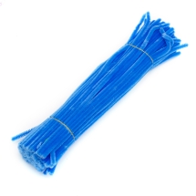 Синельная Проволока для Рукоделия Мягкая Пушистая, Светло-Синяя, 300х5мм, 100шт/упак, (УТ100017786)