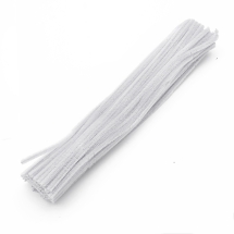 Синельная Проволока для Рукоделия Мягкая Пушистая, Белая, 300х5мм, 100шт/упак, (УТ100017794)