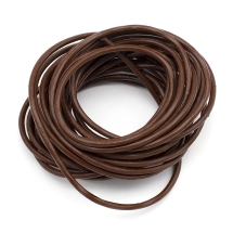 Шнур Натуральная Кожа, Коричневый, 3мм, (УТ100018229)