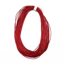 Канитель Жесткая, Красный, Диаметр 1мм, отрезки не менее 8см, около 250см/10г, (УТ100018339)