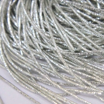 Канитель Трунцал 4 грани, Серебро, Отрезки не Менее 10см, 1.5мм, около 360см/10г, (УТ100018382)