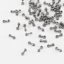 Подвеска Утяжелитель для Цепочек, Бус и Ожерелий, Сплав, Цвет: Оружейная Сталь, Размер: 7х2.5мм, Отверстие 1.5мм, (УТ100019542)