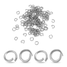 Колечки Одинарные Соединительные Открытые, Нержавеющая Сталь, 5х0.8мм, (УТ100023349)