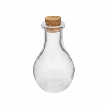 Стеклянная бутылочка для Бисера, Бусин, с Пробкой, Размер: 4.9x8.8см, Диаметр горлышка: 2.2см, Обьем 55мл, (УТ100023486)