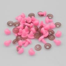 Носик для Игрушек, Треугольный, Цвет: Розовый, Размер: 11х14мм, Пин: 6мм, (УТ100023572)