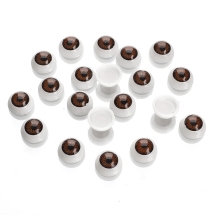 Глазки для Игрушек, Круглые, Цвет: Коричневый, Размер: Диаметр 12мм, Толщина 6мм, (УТ100023578)