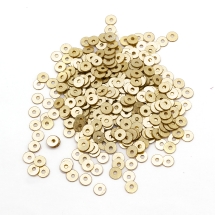 Пайетки, Круглые, Блестящие, Цвет: Золото, Размер: 4мм, около 2000шт/10г, (УТ100024275)