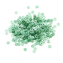 Пайетки, Круглые, Перламутровые, Цвет: Зеленый, Размер: 3мм, около 4000шт/10г, (УТ100024295)