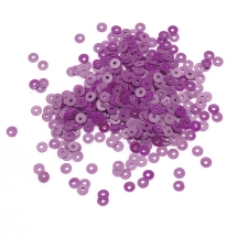 Пайетки, Круглые, Жемчужные, Цвет: Темно-сиреневый, Размер: 3мм, около 4000шт/10г, (УТ100024302)