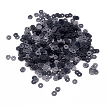 Пайетки, Круглые, Перламутровые, Цвет: Графитовый, Размер: 4мм, около 2500шт/10г, (УТ100024332)