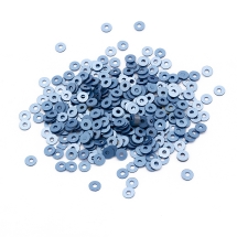 Пайетки, Круглые, Перламутровые, Цвет: Синий, Размер: 3мм, около 4000шт/10г, (УТ100024339)