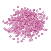 Пайетки, Круглые, Матовые, Цвет: Розово-сиреневый, Размер: 4мм, около 1500шт/10г, (УТ100024187)