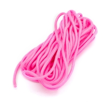 Шнур Паракорд Полиэстер и Спандекс 16-ти слойный, Цвет: Ярко-розовый, Размер: 2мм, (УТ100024388)