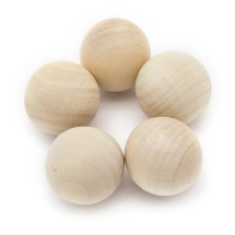 Натуральные Деревянные Круглые Шарики, Необработанная Древесина, Размер: 30мм, без Отверстия, (УТ100024996)