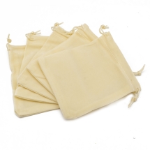 Подарочный Мешочек из Бархата с Кулиской, Бежевый, 12х10см, (УТ100025283)