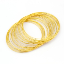 Проволока с Памятью Стальная для Браслетов 50х0.6мм, Золото, (УТ100025521)