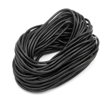 Шнур Натуральная Кожа, Цвет: Черный, Размер: 3мм, около 10м/связка, (УТ100025545)