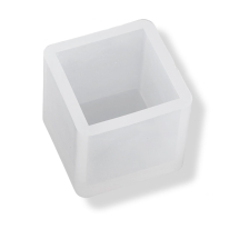 Силиконовая форма, Куб, Цвет: Белый, Размер: 31х31х28мм, Внутренний Размер 25х25мм, (УТ100026432)