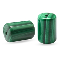 Бусины Натуральный Малахит Колонка, 12х8мм, Отверстие 1мм, (УТ100026762)