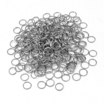 Колечки Двойные Соединительные Нержавеющая Сталь, 10x1.2мм, (УТ100026986)