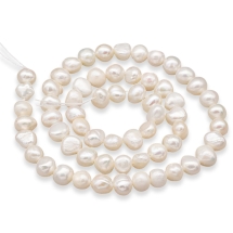 Жемчуг Натуральный Пресноводный Самородок Бусины, Перламутр, 7-8х6-7х5-6мм, Отверстие 0.5мм, около 59шт/32см/нить, (УТ100027152)