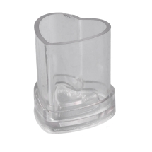 Форма для Изготовления Свечи, Пластик, Сердце, Цвет: Прозрачный, Размер: 53х55х60.5мм, Отверстие 2мм, Внутренний размер 43х43мм,(УТ100027937)