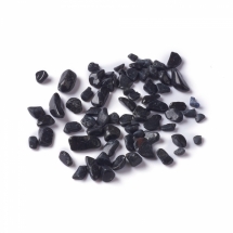 Натуральный Черный Турмалин, Крошка, Размер: 2-12х2-8х1-3мм, Без Отверстия, около 1100шт/100г, (УТ100028491)